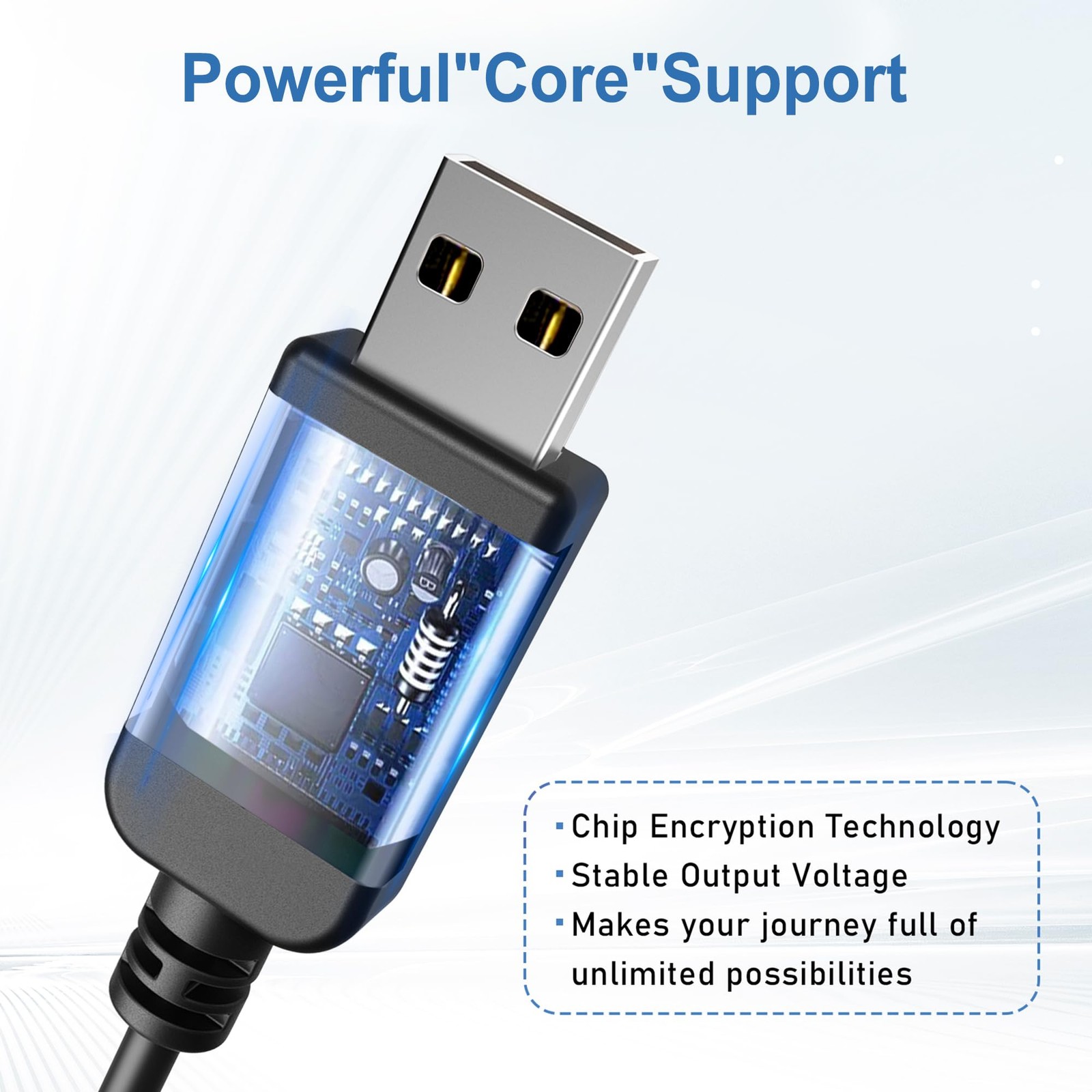 Car Charger Cable,USB to DC Cable for Furrion FOS07TADS Vision S Monitor