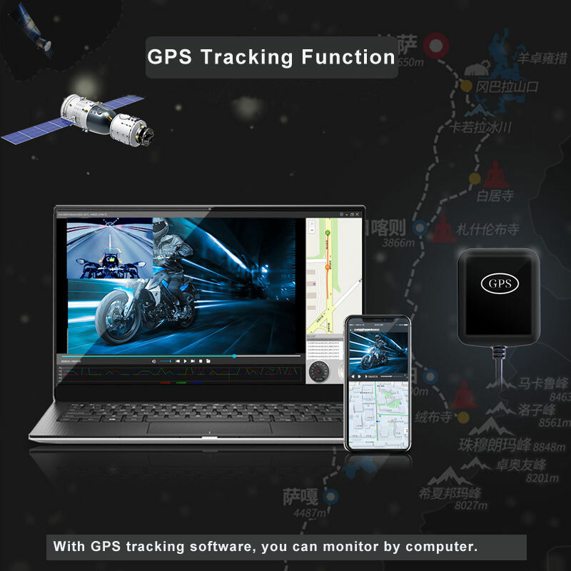 GPS Logger WIFI HD 1080P Motorcycle Dual Camera Motorbike Dash Cam Recorder
