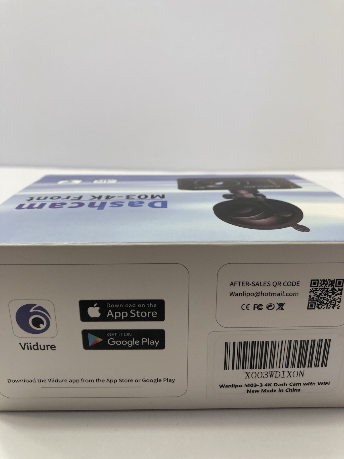 4k dash cam front with built in Wi-Fi new in box