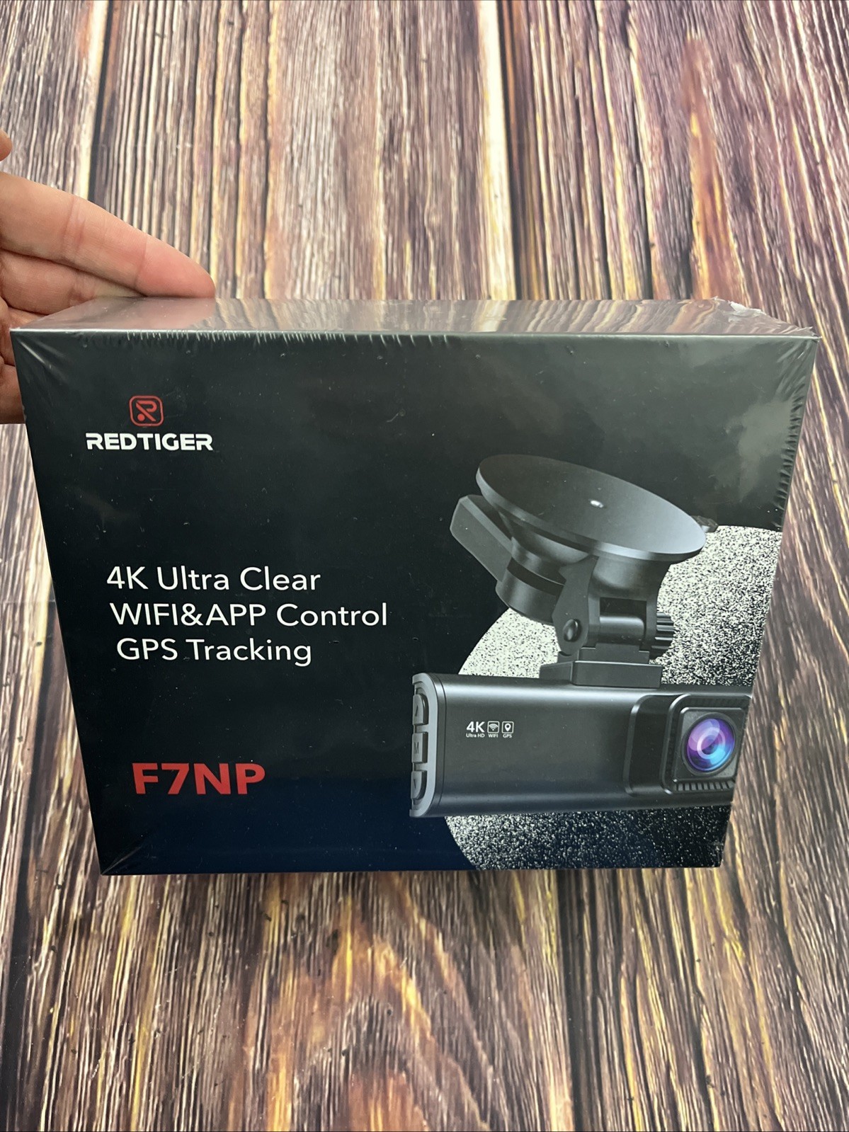 Red Tiger F7NP 4K Ultra Clear WIFI & APP Control GPS Tracking Cam, New, Sealed