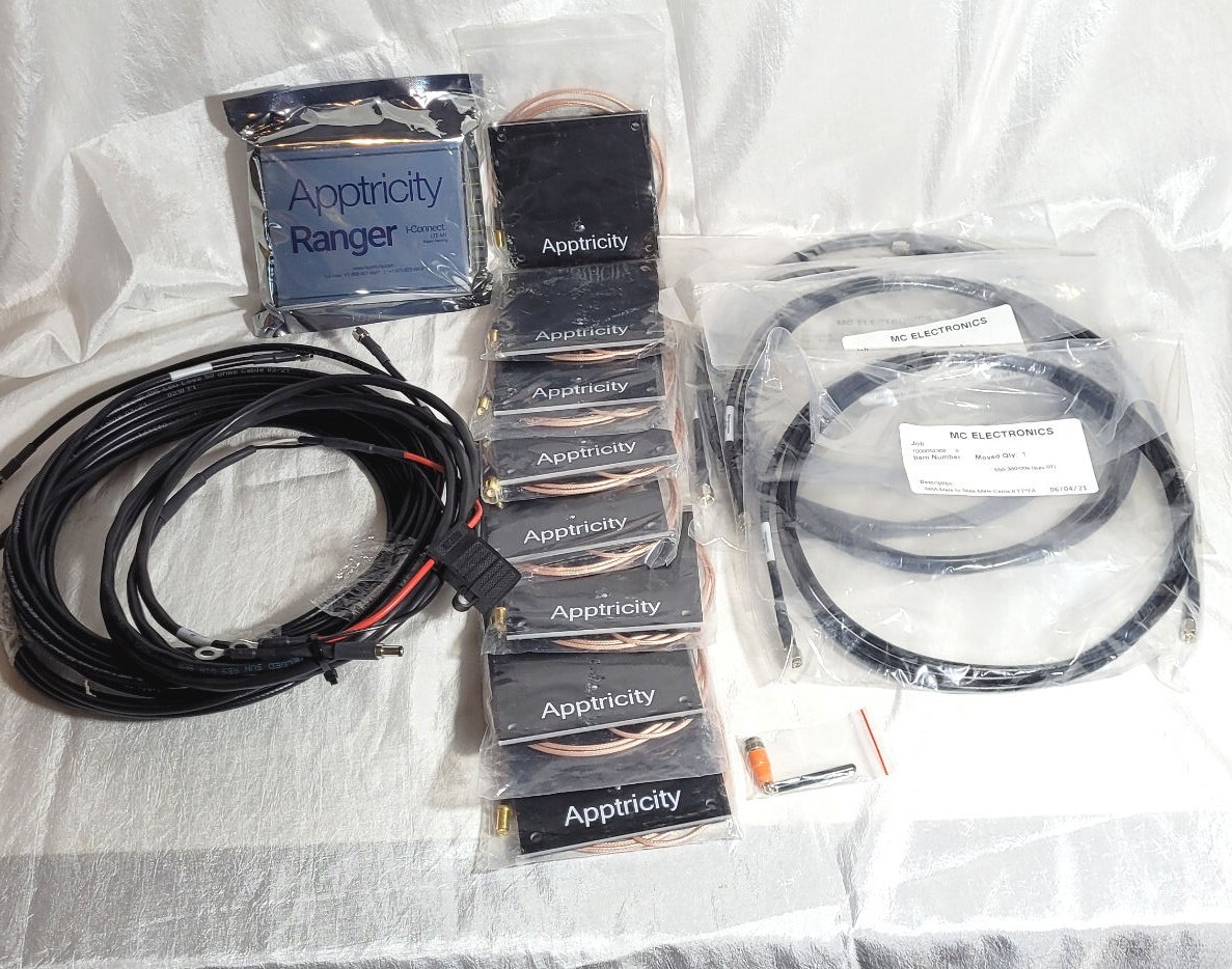 Apptricity Ranger I-Connect Controller RFID Reader LTE-M1 w/ Cables & 8 Antennas