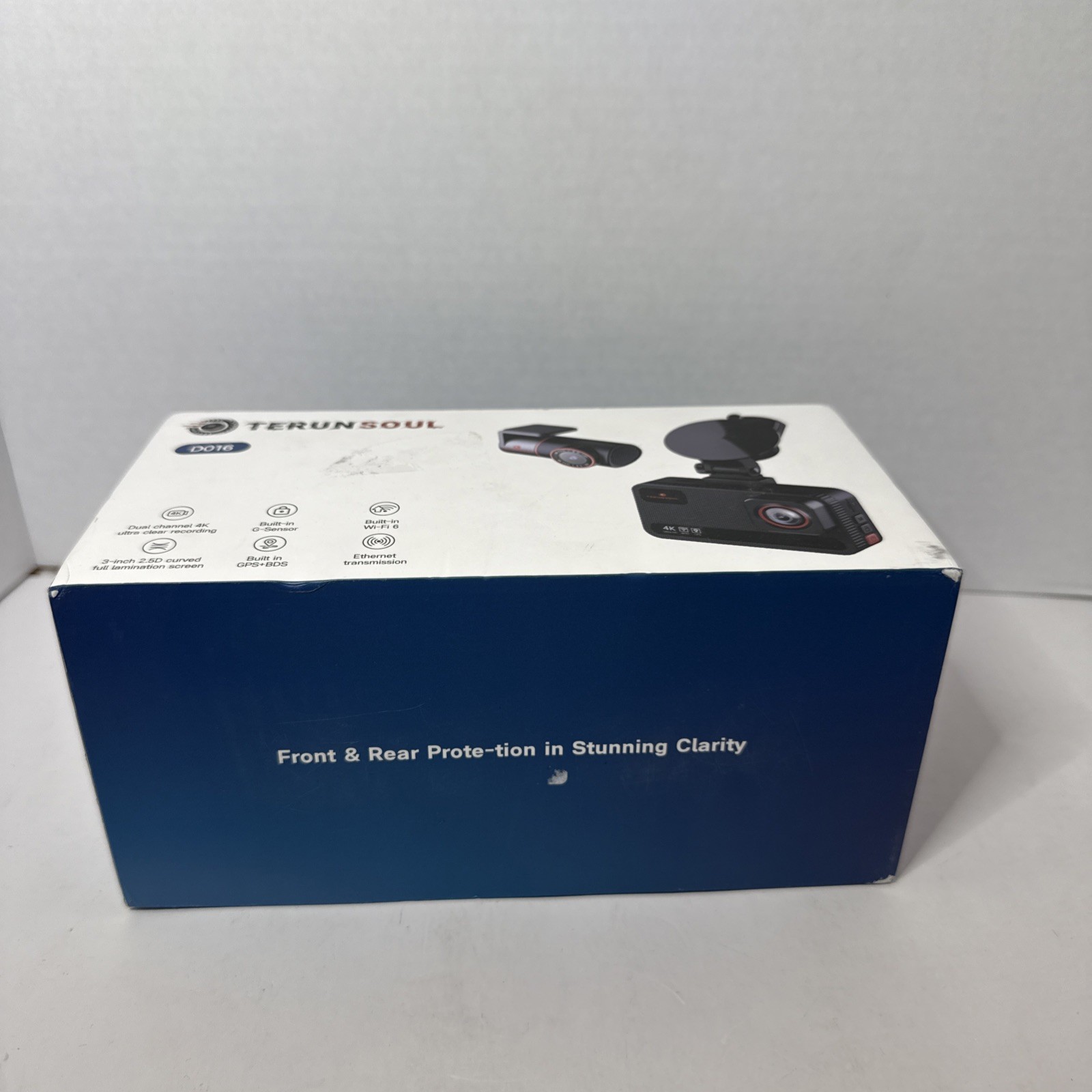 Terunsoul 4K Dash Cam D016 Set with GPS, G-Sensor & 24-Hour Monitor WiFi 6