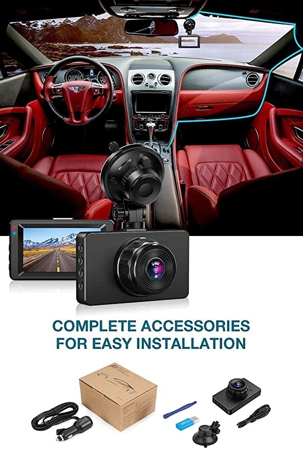 Dashboad Camera Recorder HD PRO Dash Cam LCD Car Camera With G-Sensor 170 Lens