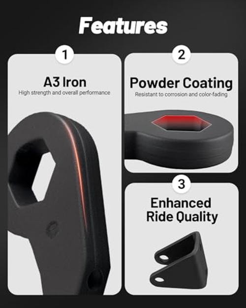 1-3″ Front and 2″ Rear Leveling Lift Kit Compatible with 2001-2010 Chevy
