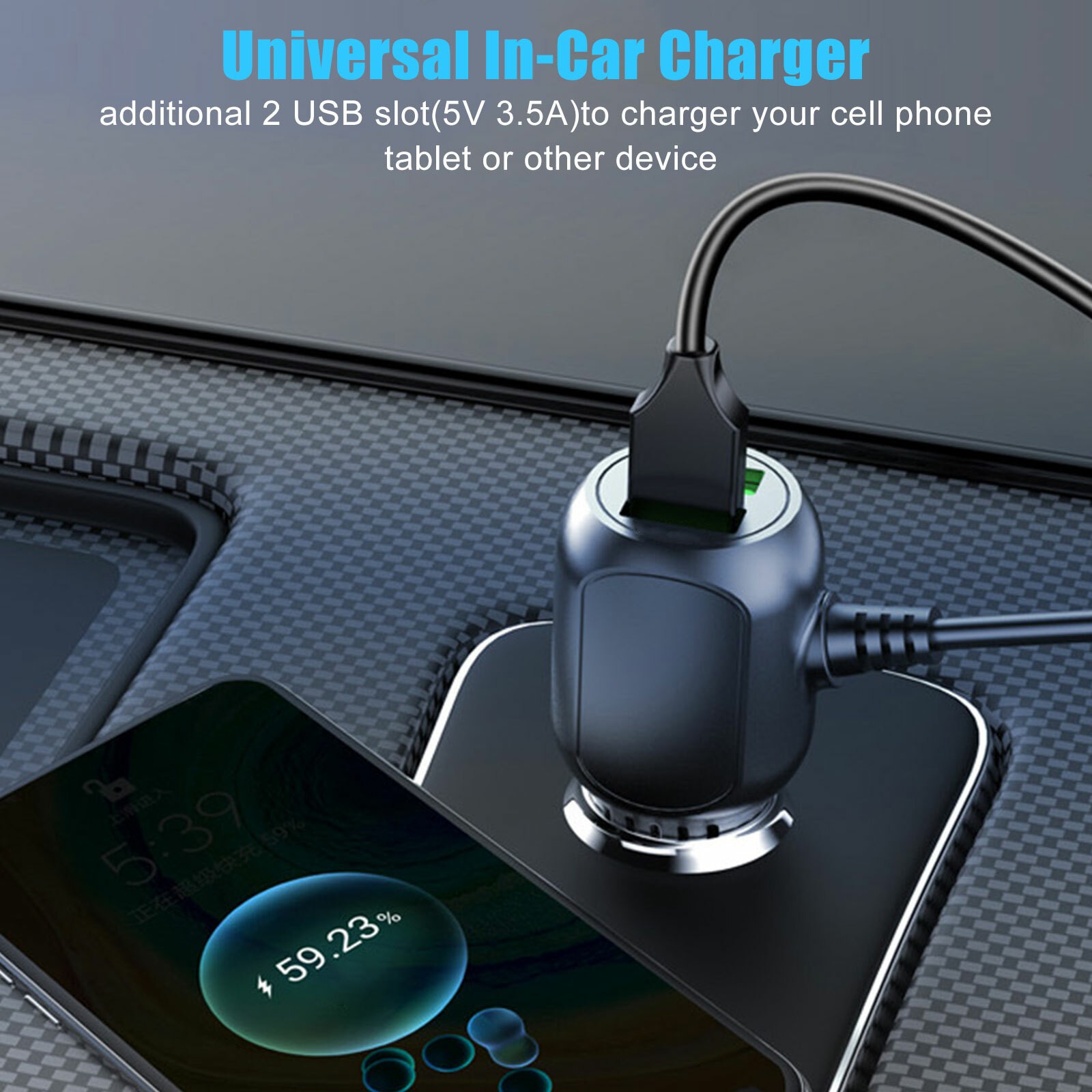 3.5M Dash Cam Car Charger Mini USB Cable Power Cord Supply for DVR Camera GPS xx