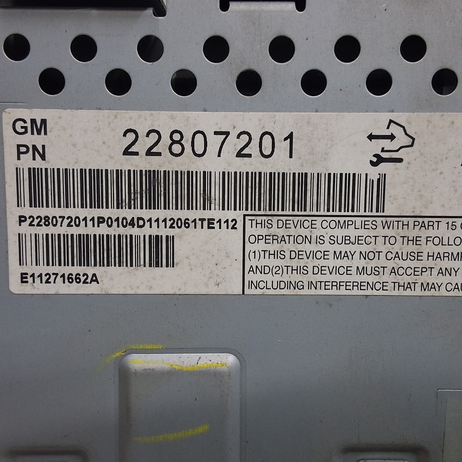 10 11 12 13 14 15 16 17 GMC Terrain Chevy Equinox info display screen 22807201