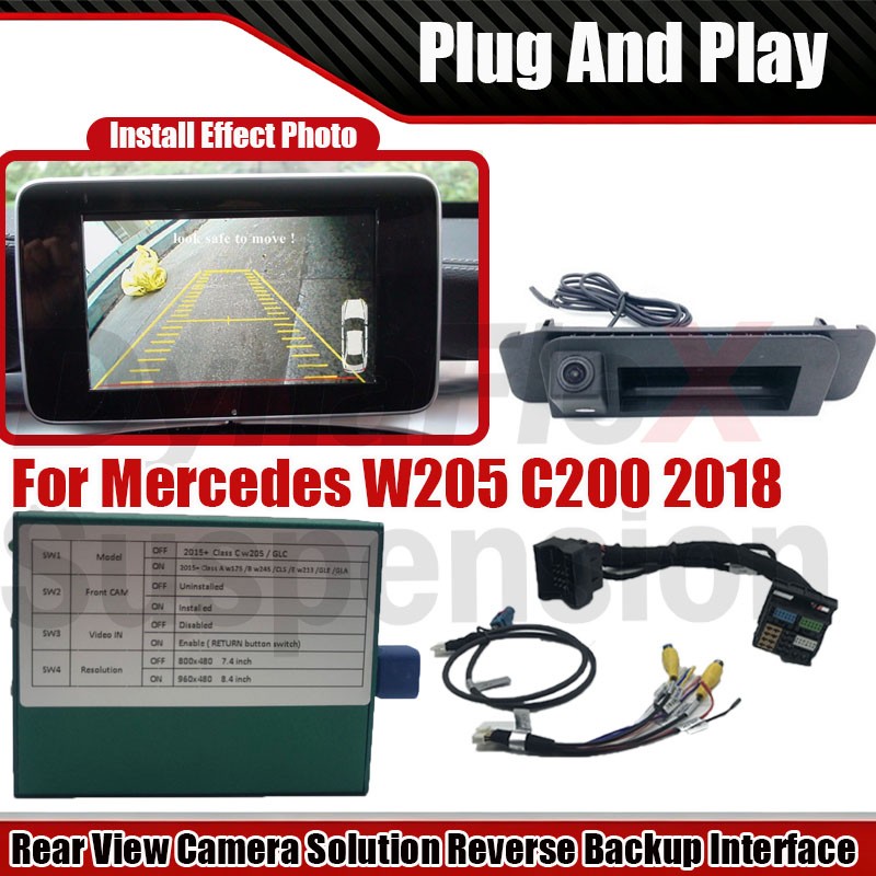 Rear View Camera Solution For Mercedes W205 C200 2018 Reverse Backup Interface