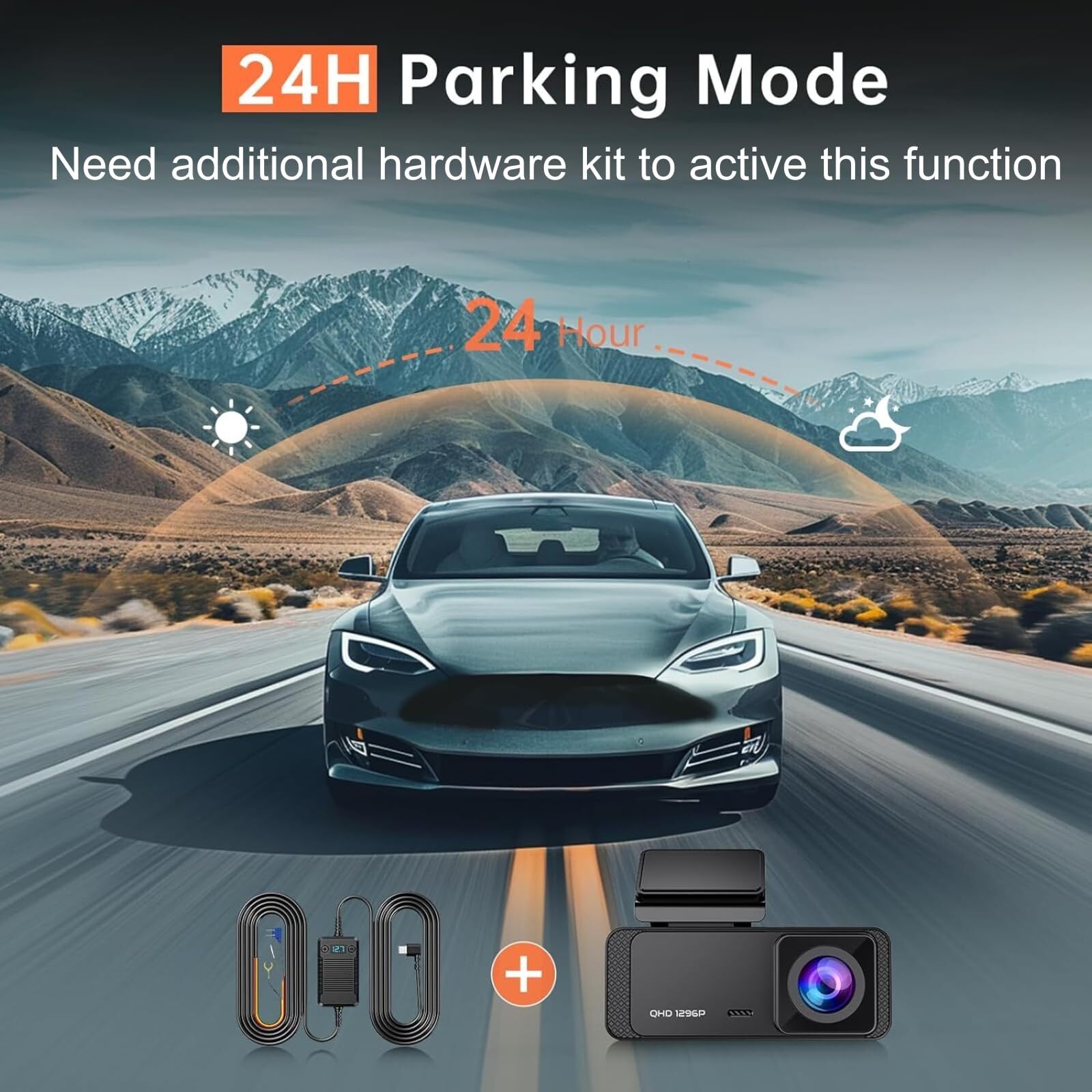 Dash Cam 1296p Front Dashcam V300 Wifi Dash Camera For Cars With App Night Visio