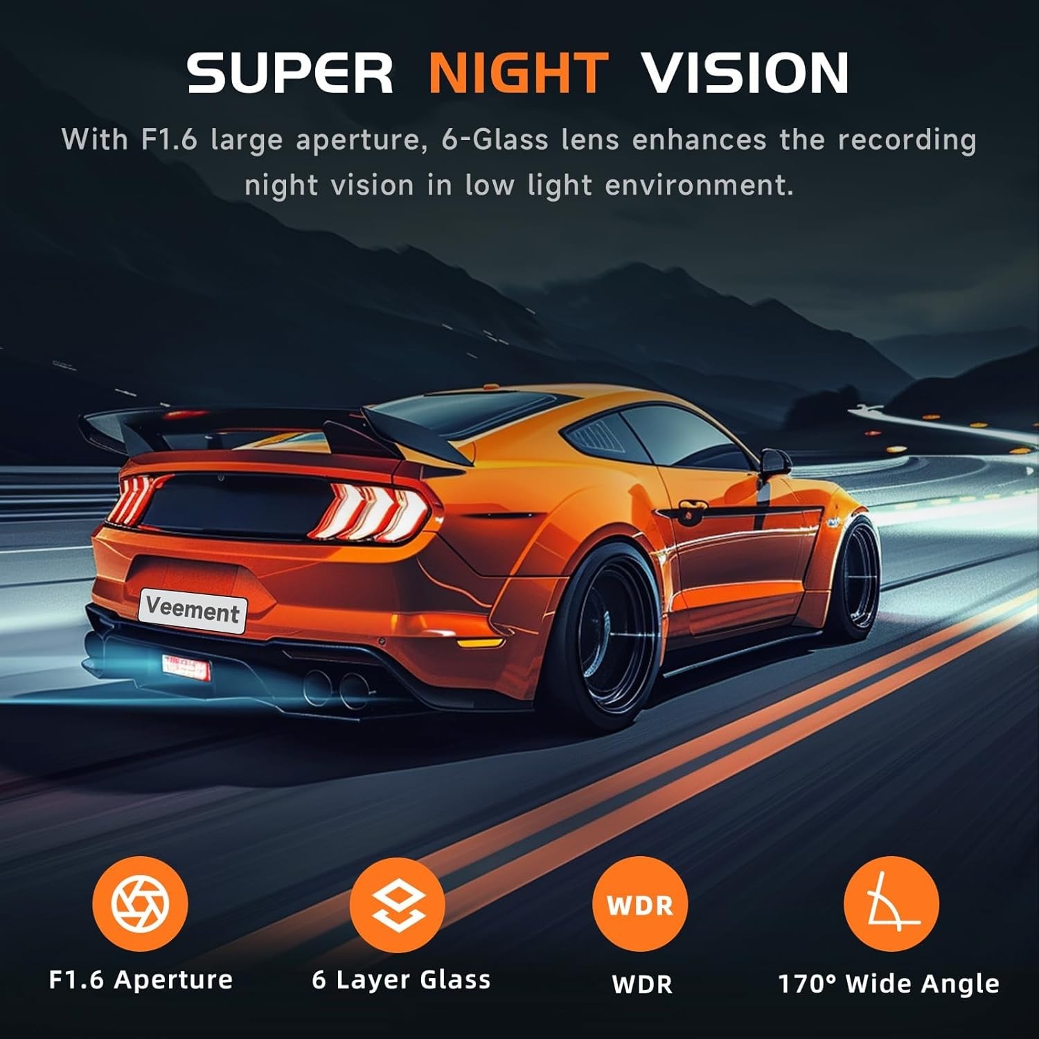 2.5K Car Dash Cam, Dash Camera for Cars, 1440P Car Dash Camera with APP, WiFi…