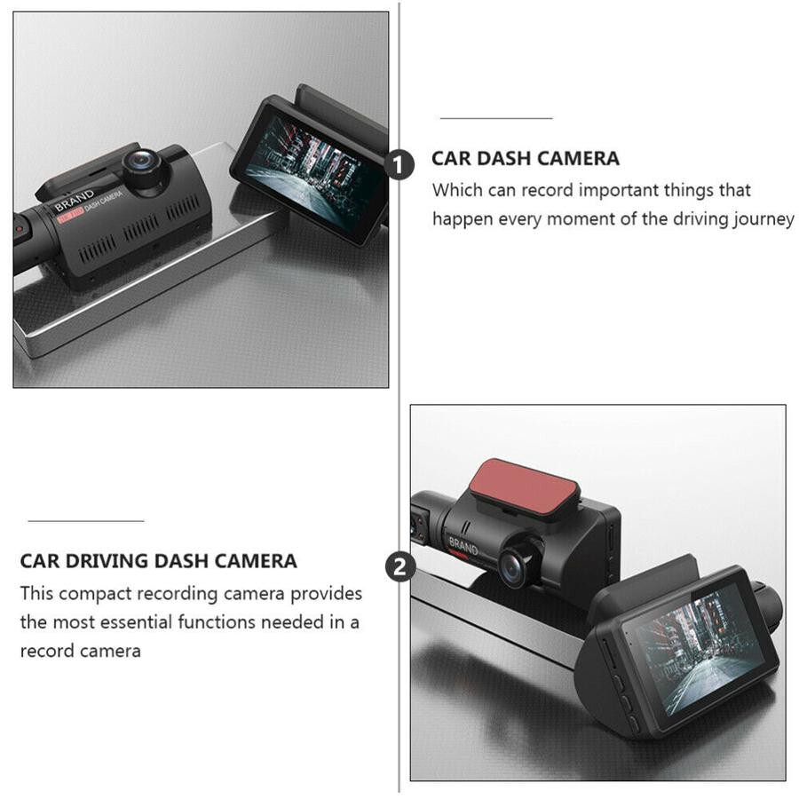 1080P 3″ Dual Lens Car DVR Rearview Video Dash Cam Recorder Camera Night Vision