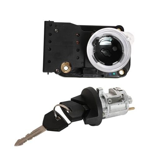 Ignition Switch with Ignition Lock Cylinder Fits for Grand Cherokee 1997-1998