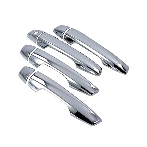 Outside Door Pull Doorknob Handle Decor Cover Trim RH/LH, Exterior Car Chrome