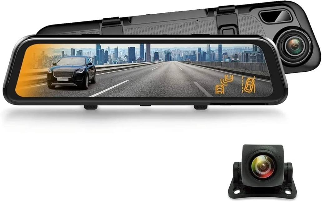 REXING M2 Smart BSD ADAS Dual Mirror Dash CAM 12” IPS Touch Screen, 1080p…