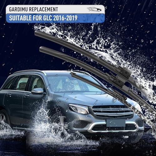 Front and Rear Windshield Wiper Blades, 3 Pcs Front and 2016-2019 For Benz GLC