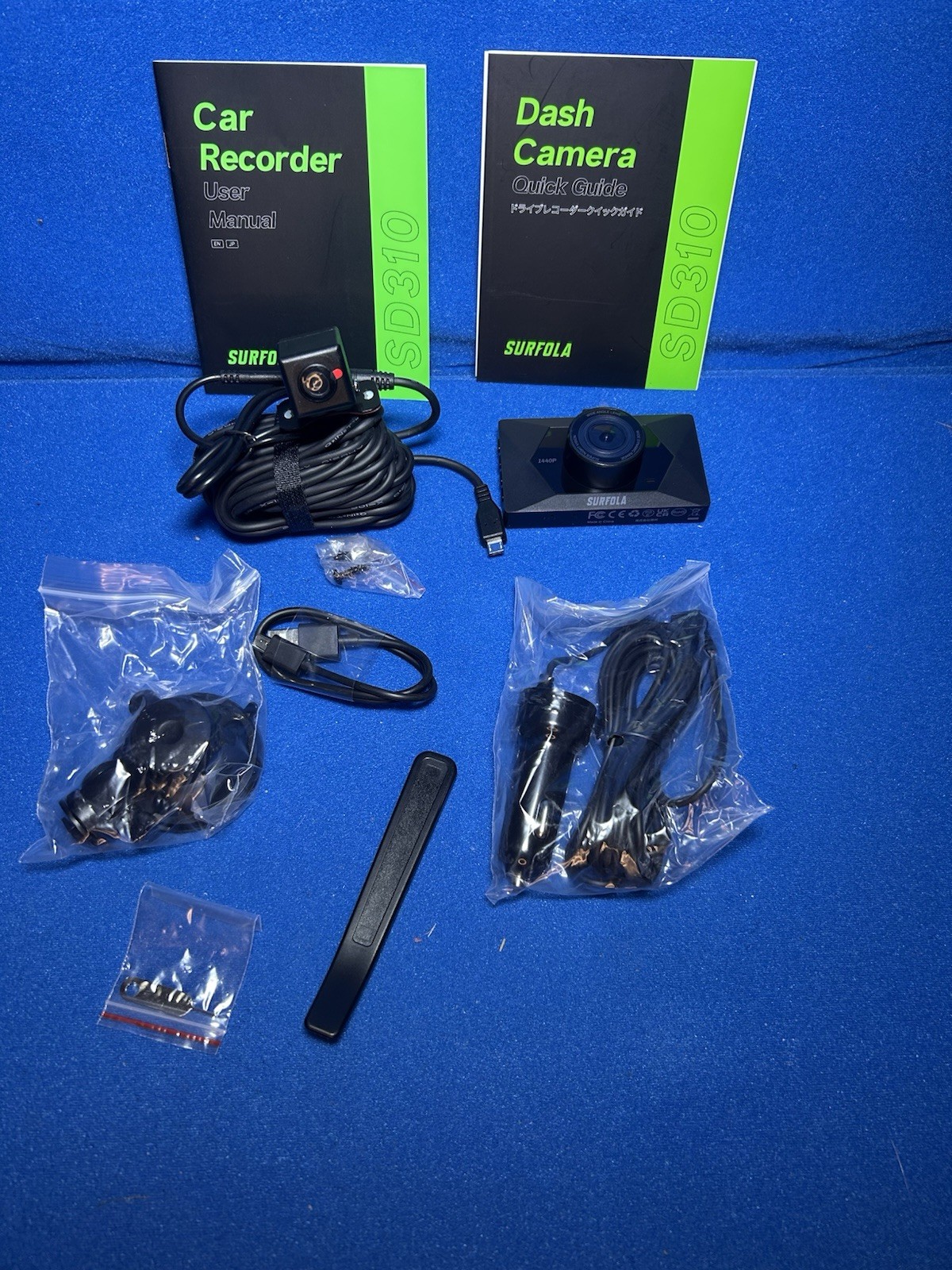 Surfola Car recorder SD 310 mini dash cam 3 inch IPS screen Dual Car Camera