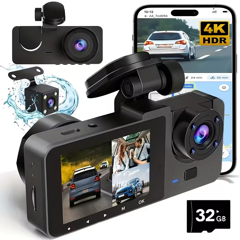 Full HD Car Driving Recorder, Car Camera With Infrared Night Vision, Loop Record