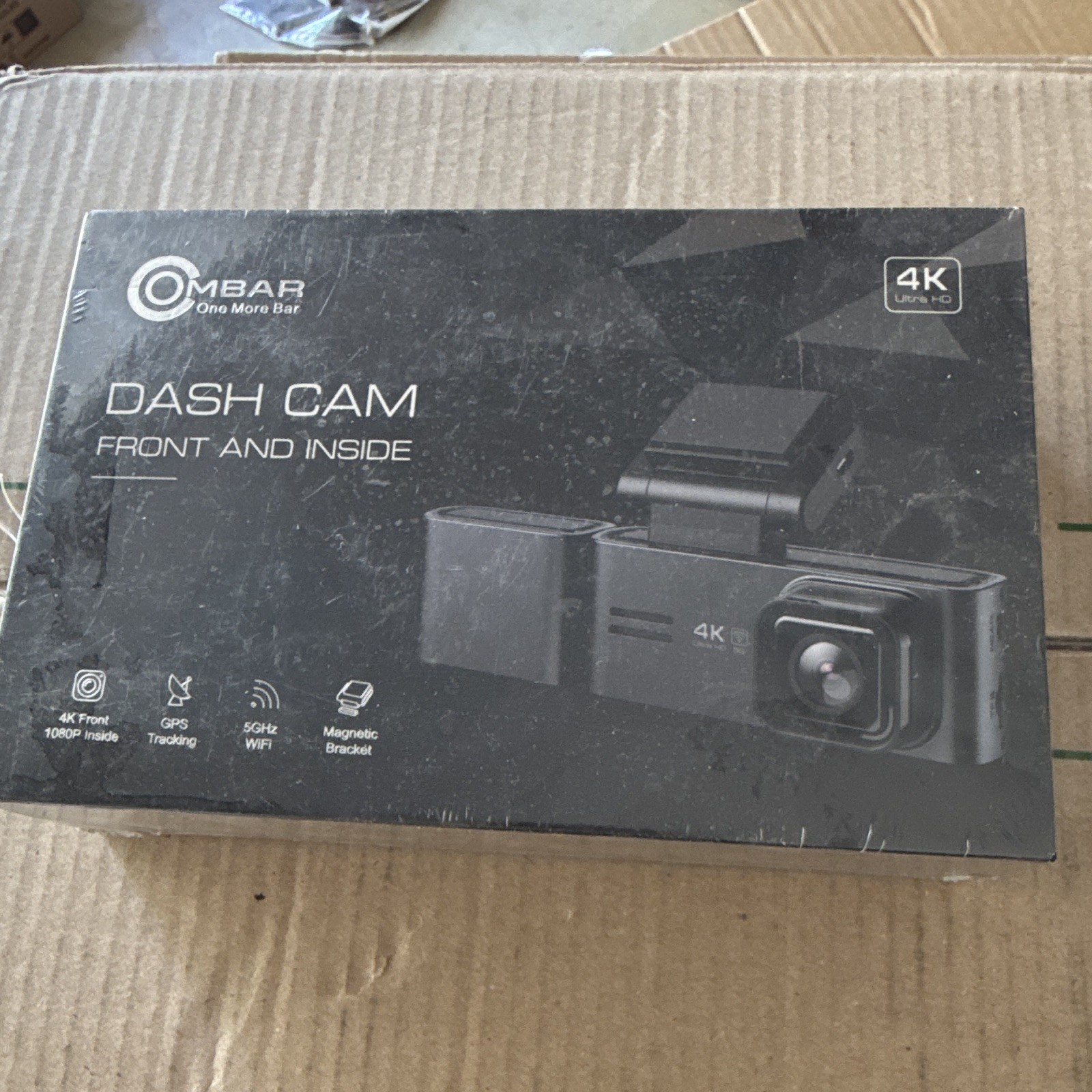 OMBAR Dash Cam 5G WiFi GPS 3 Channel Dash Cam Front and Rear & Cabin M571