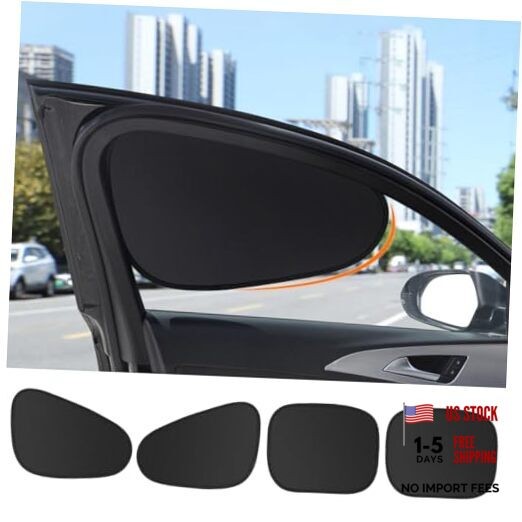 4PCS Car Window Shade, Automobile Sunshade, Car Sun Blocker, Static Suction