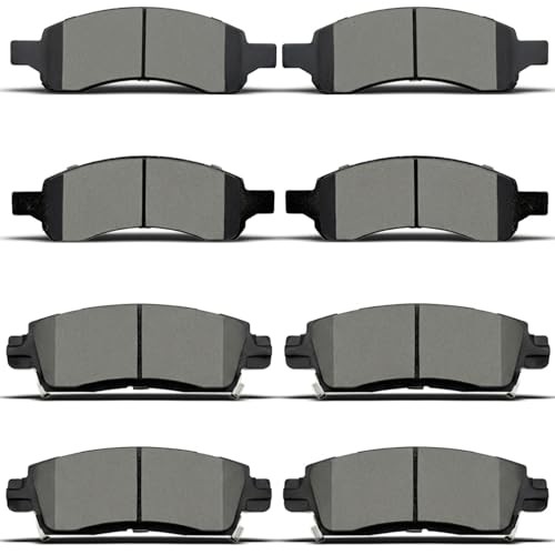 front rear Ceramic Brakes Pads Set Compatible with 2008-2017 Buick D883&D1169