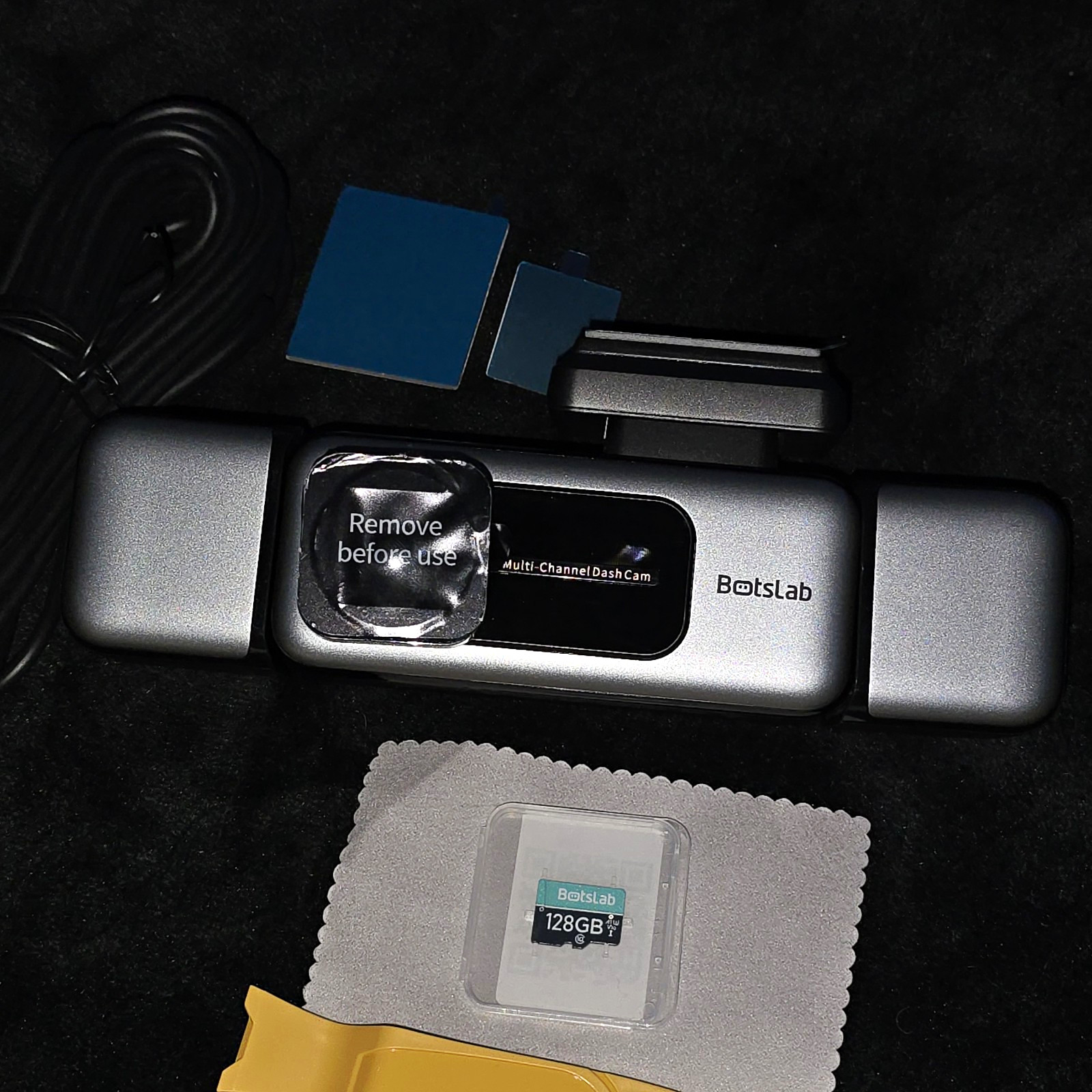 BOTSLAB 3K 4 Channel Dash Cam, 360° All-Around View, Front/Rear/Inside Car Camer