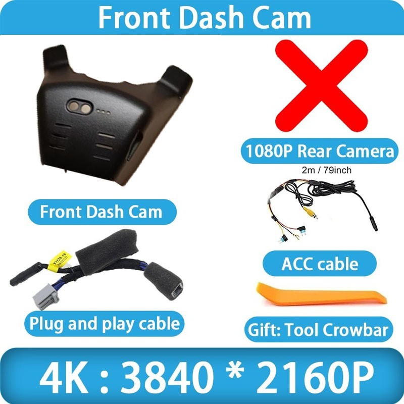 Plug and Play UHD 4K DVR 2160P Dash Cam Camera for Honda Odyssey 2021-2025 2026