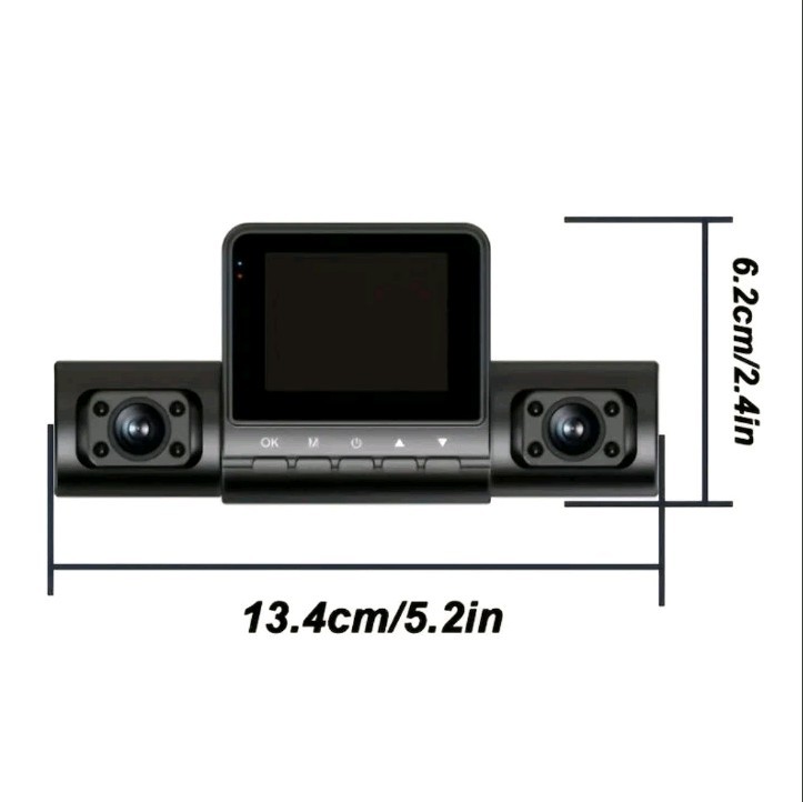 4 CAMERAS Car Dash Cam Night Vision QUAD SCREEN VIEW Front Rear Left & Right NEW