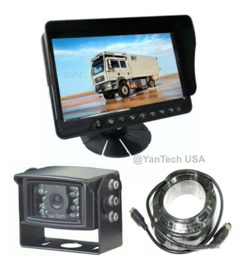5“ LCD COLOR REAR VIEW BACKUP CAMERA SYSTEM With 120° CCD 700TVL CAMERA+32’CABLE