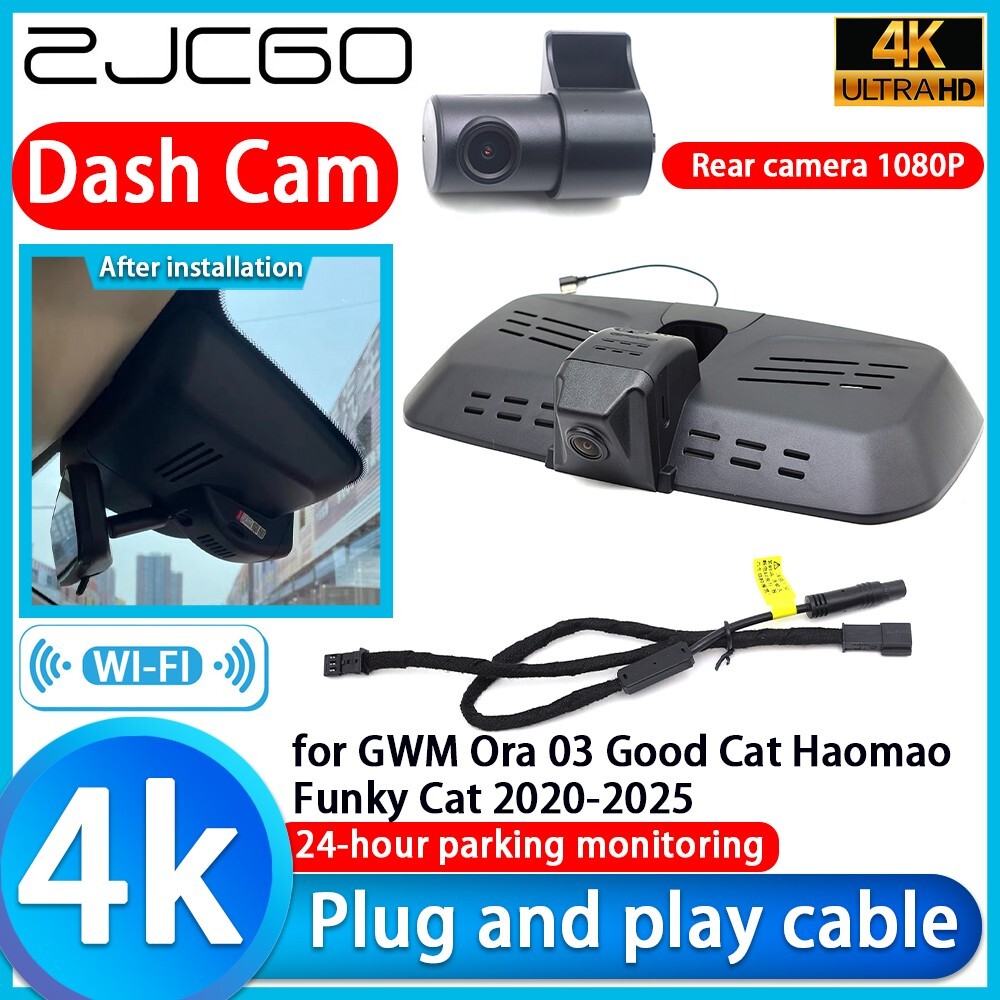 4K Wifi DVR Dash Cam Camera for GWM Ora 03 Good Cat Haomao Funky Cat 2020-2025