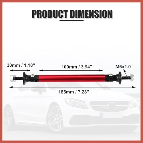 1pair 100mm 3.94″ Splitter Support Rods Adjustable Front Rear Bumper Lip