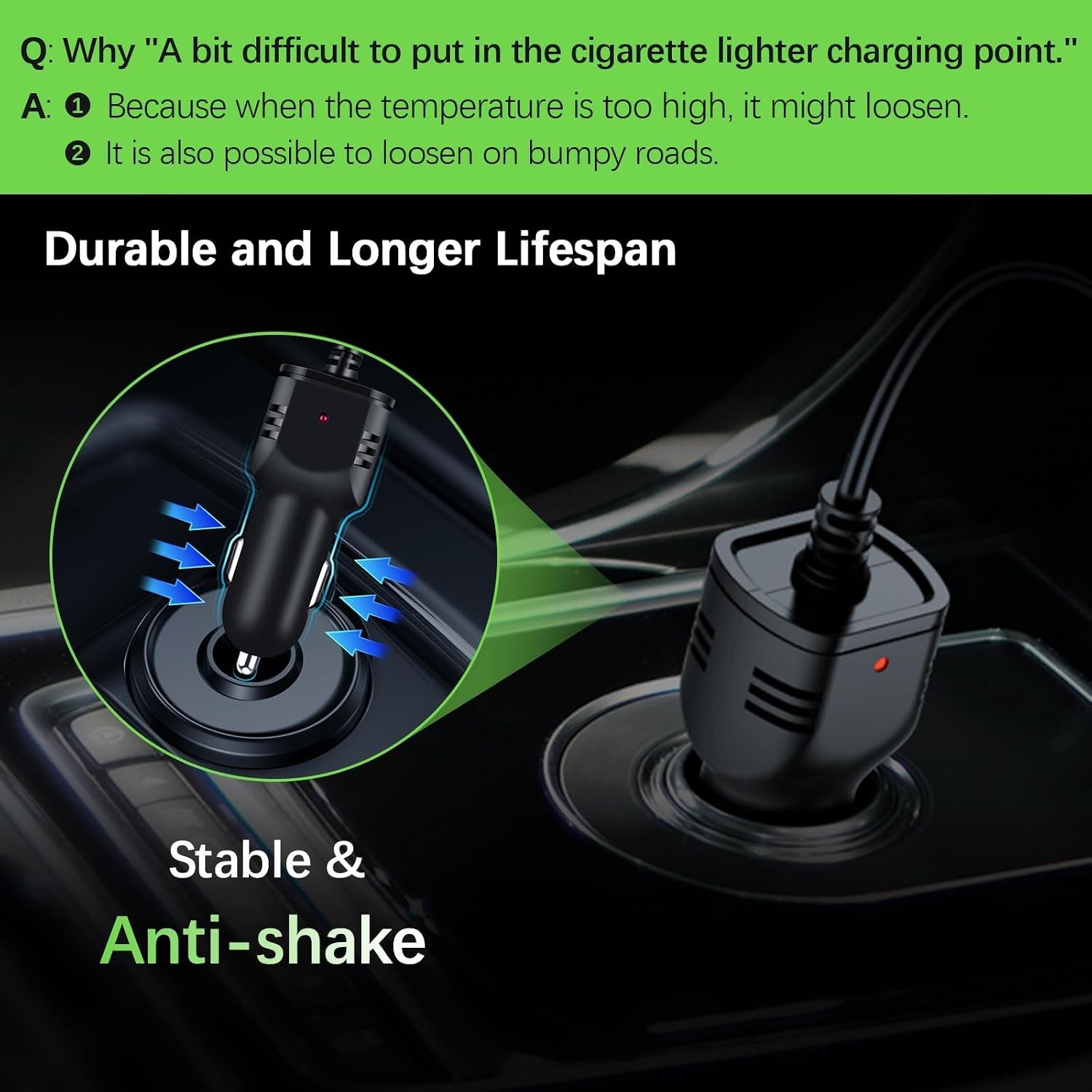 Dash Camera Car Charger, Mini USB and Micro USB Interfaces, Driving Recorders…