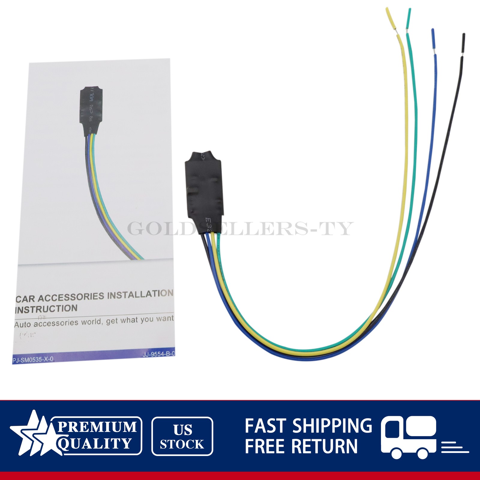 1PC Fits Alpine ILX-W650 ILX-F309 ILX-F259 3 Video Parking Brake Bypass