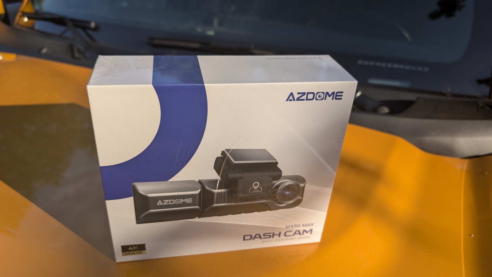 AZDOME M550 3 Channel Dash Cam 2.5K+1080P+2.5K Front Inside Rear WiFi GPS+64GB