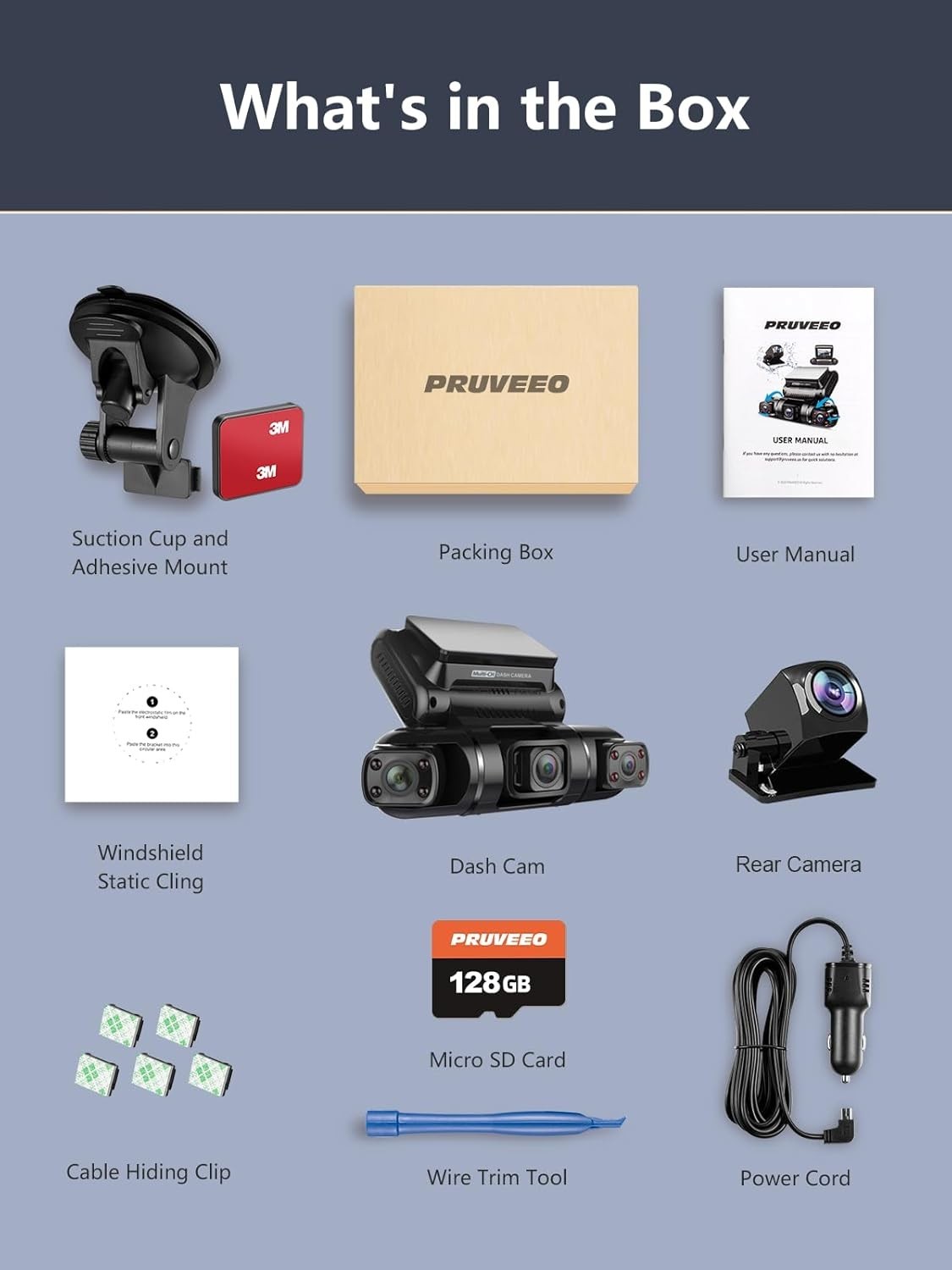 360° Dash Camera – Full Coverage with GPS, WiFi, & Parking Monitor