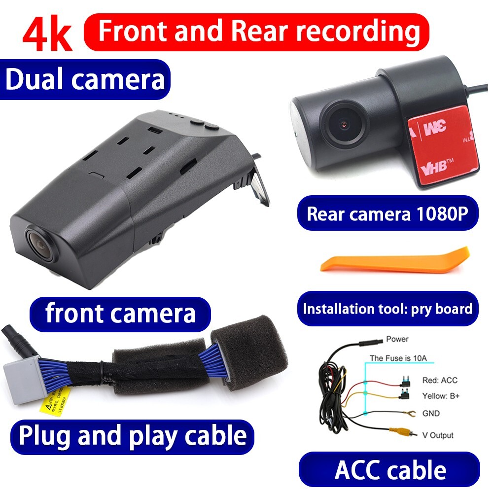 4K 2160P Wifi Car Dash Cam Camera For Volvo XC40 2017 2018 2019 2020 2021 2022