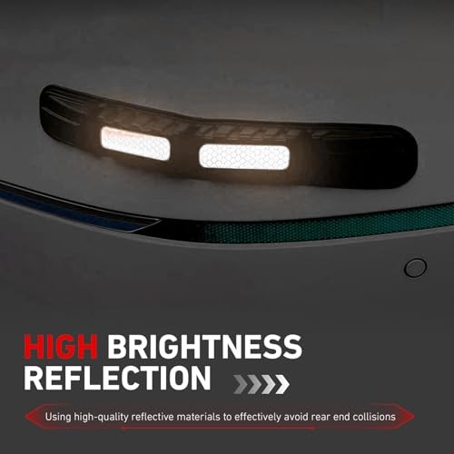 Car Bumper Guard Strips, Reflective Anti-collision Trim for Front & 2 PCS White