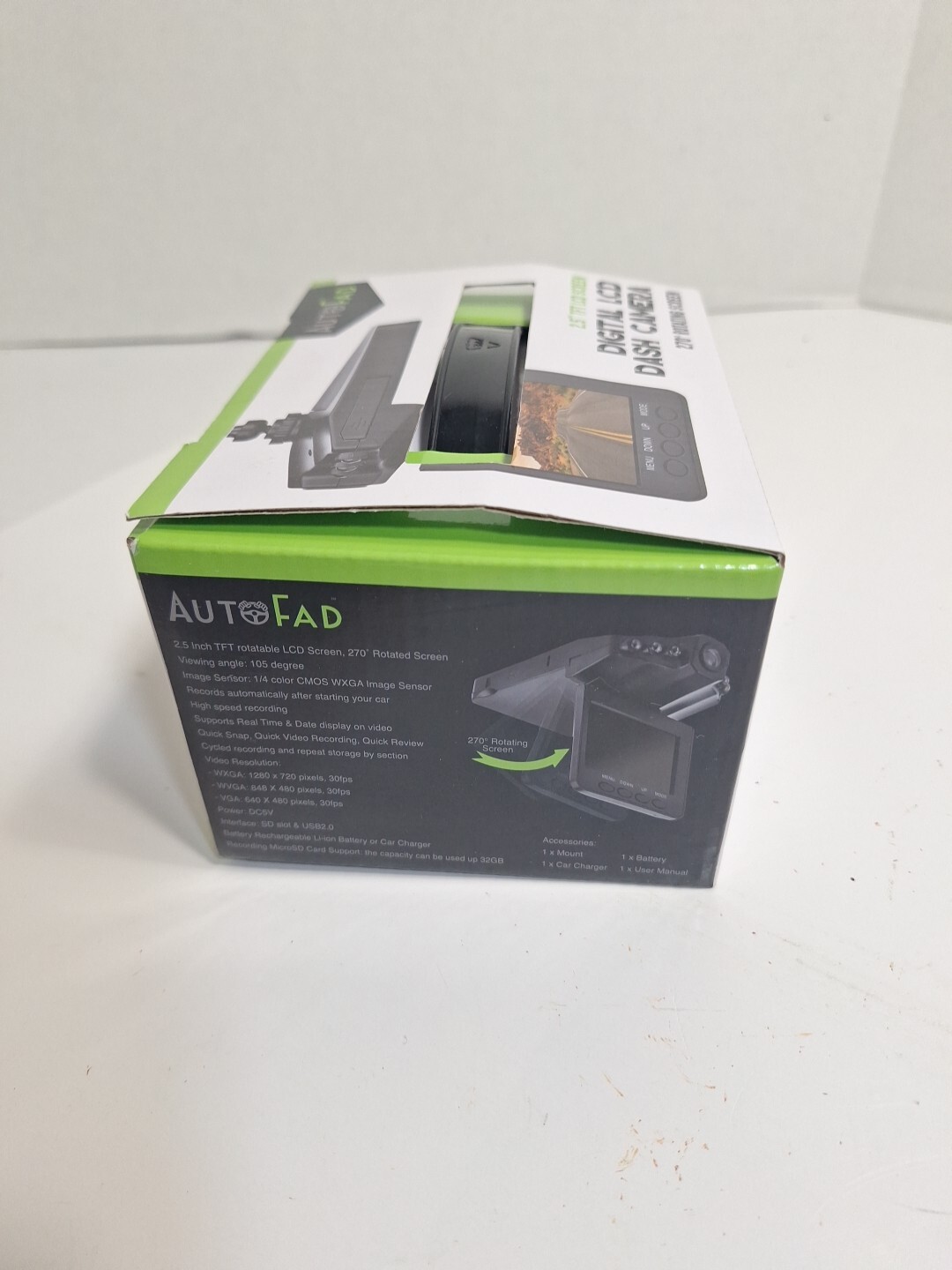 AutoFad Digital LCD Dash Camera 2.2″ TFT LCD Screen Car Cam Windshield…