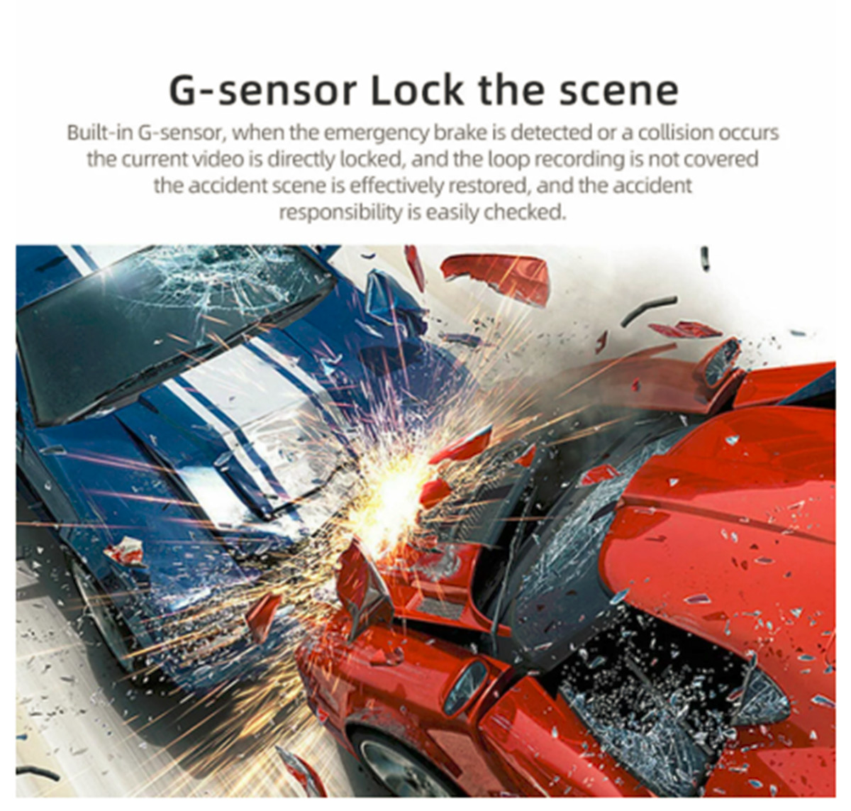 Dash Cam Car DVR 170° Wide Angle Camera Driving Video Recorder 1080P HD G-sensor