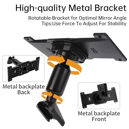 Dash Cam Mirror Mount, Rear View Mirror Dash Cam Mount Back Plate Panel Kit