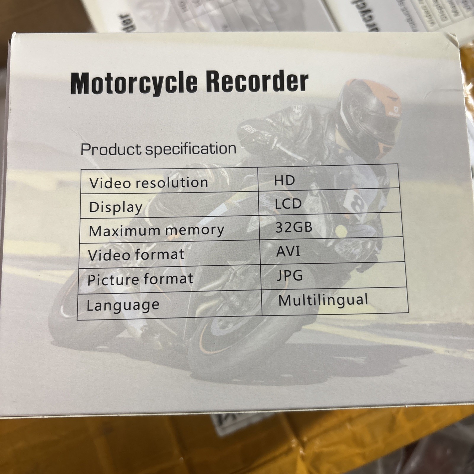 Motorcycle Recorder Full HD DVR Camera w/ 32GB Memory Card New