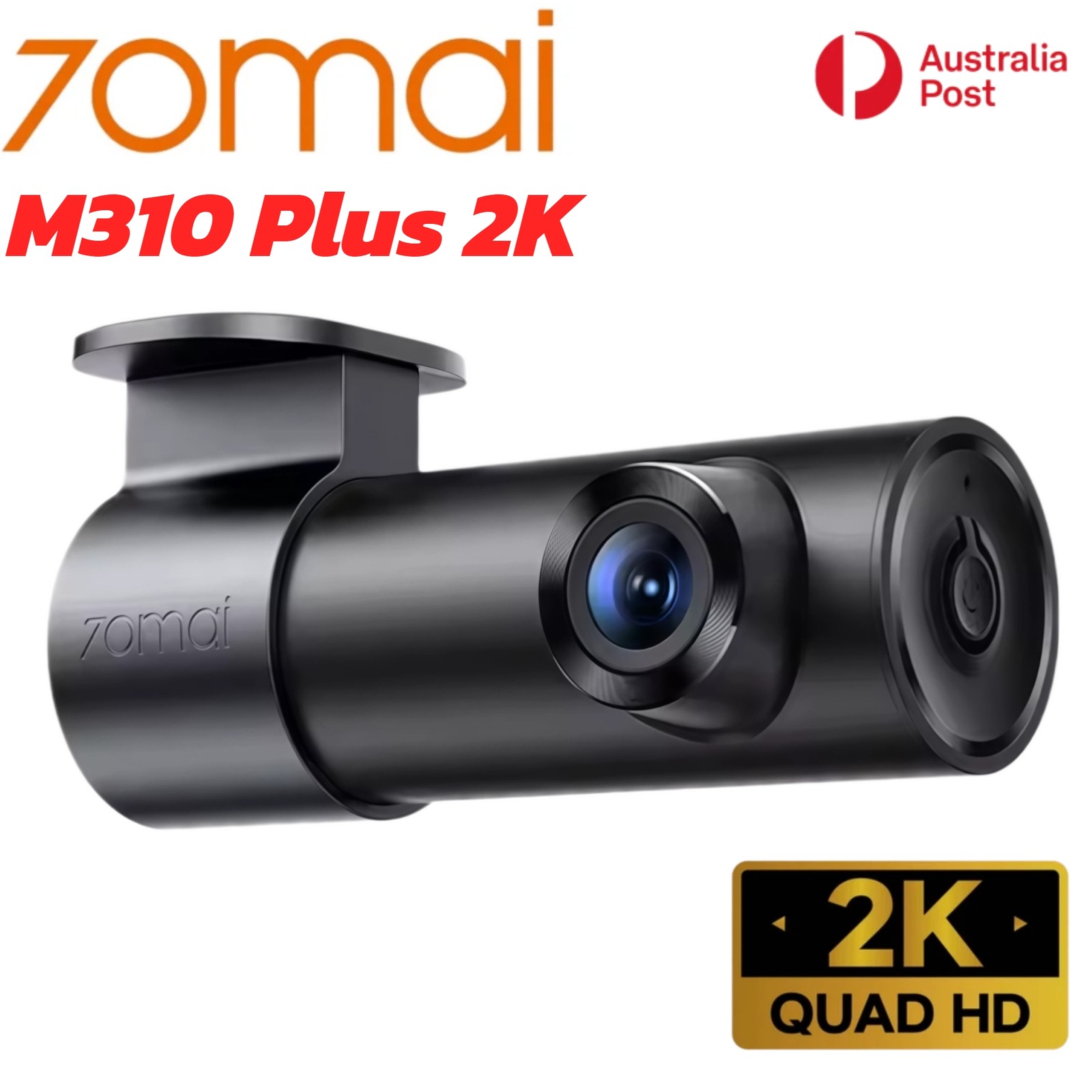 70mai M310 Plus 2K Car Dash Cam APP Smart Dashcam Video Recording Camera DVR AU