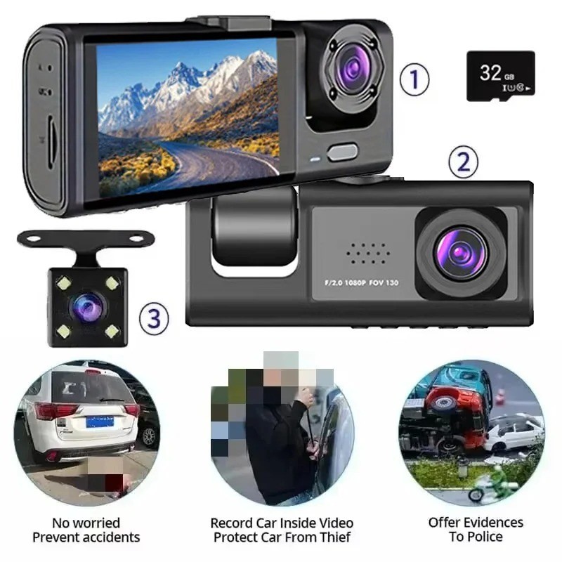 REDTIGER F7NP 4K Dash Cam Front and Rear Dual Dash Camera WIFI &GPS With 32GB SD