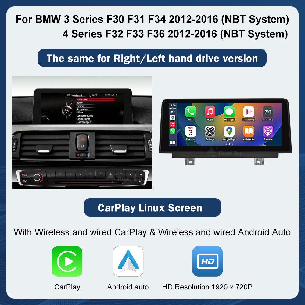 12.3″CarPlay Multimedia Radio For BMW NBT F30 F31 F32 F33 F34 F36 Touchscreen US