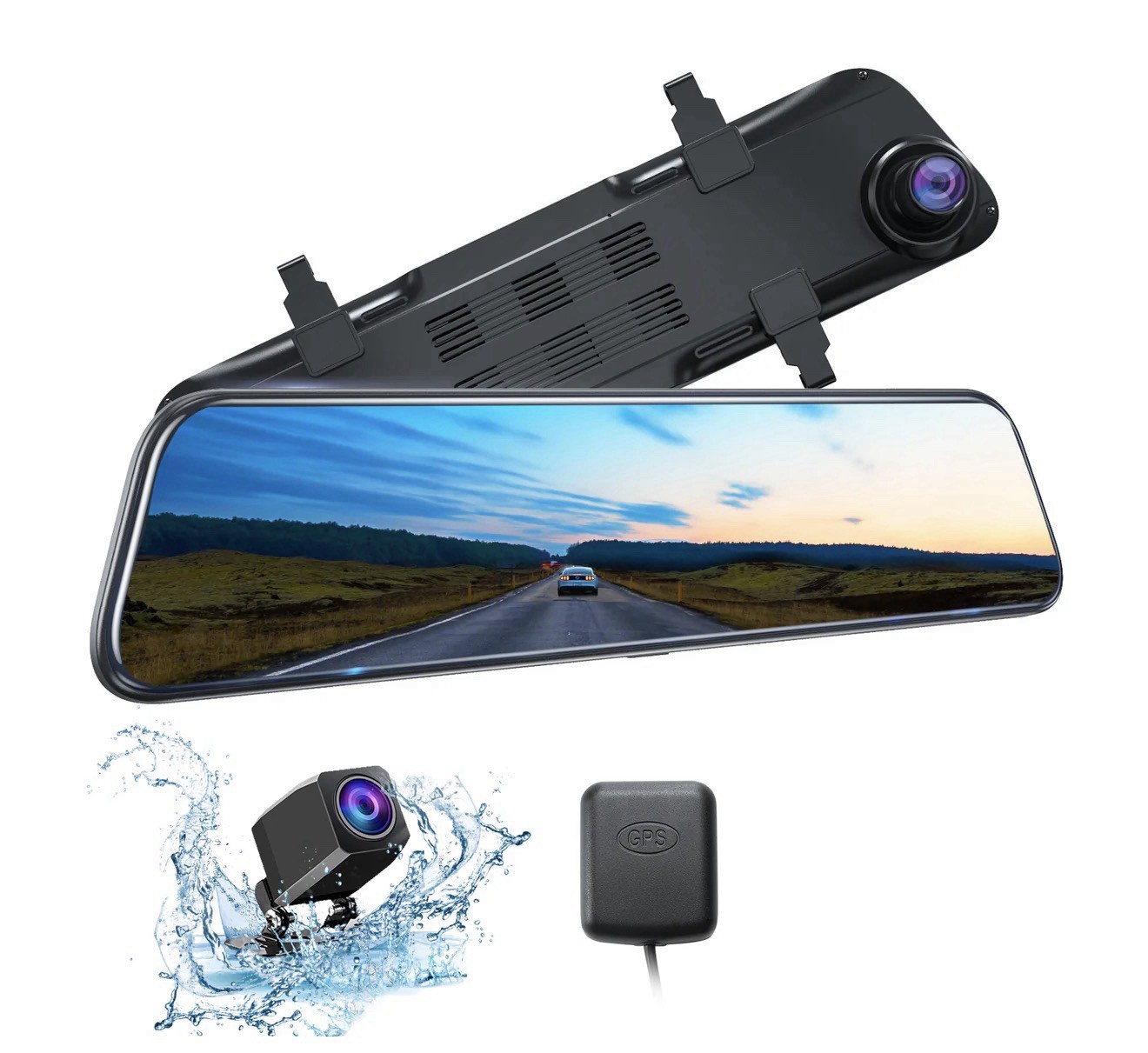 Kingslim Pro Dash Camera 4K UHD Dual Lens Front Rear w/ GPS WiFi Parking Mode