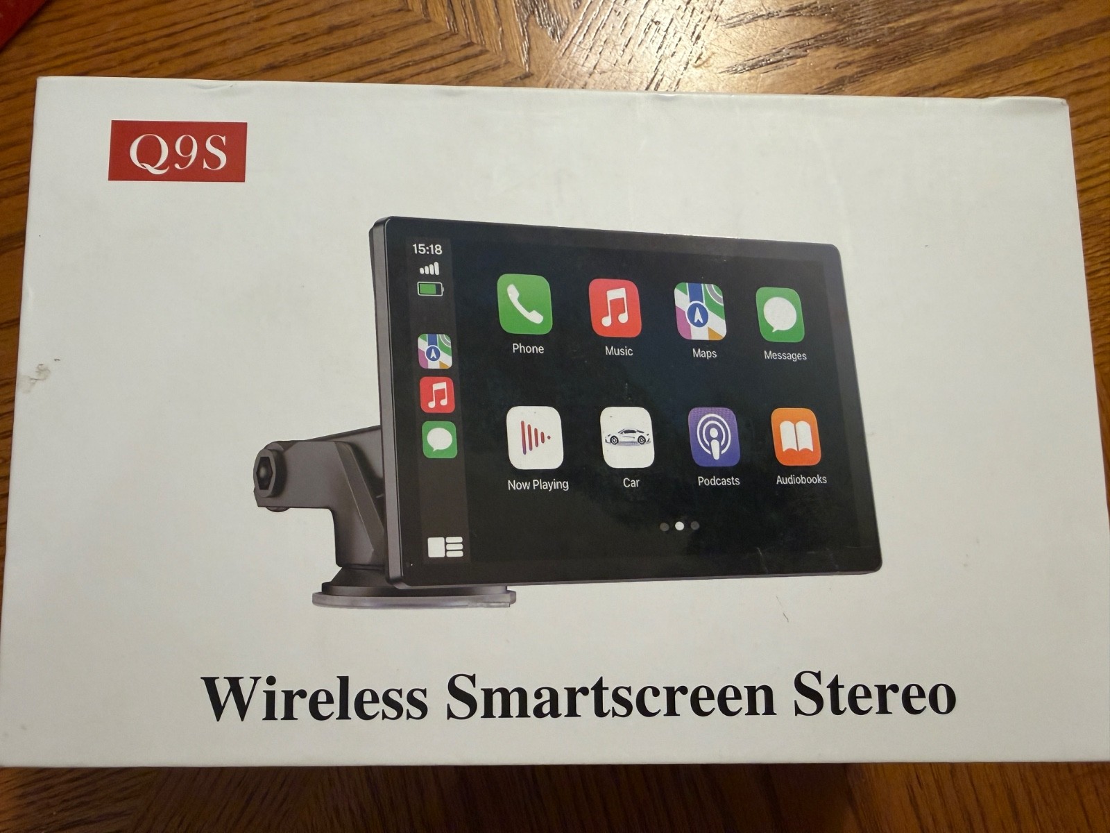 Q9S Wireless Carplay Screen Car Play 9″ HD Touchscreen Android Auto 1080P Smart