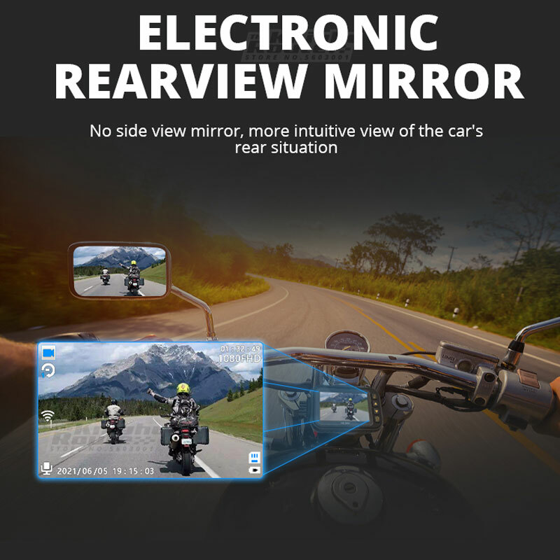 GPS Logger WIFI HD 1080P Motorcycle Dual Camera Motorbike Dash Cam Recorder