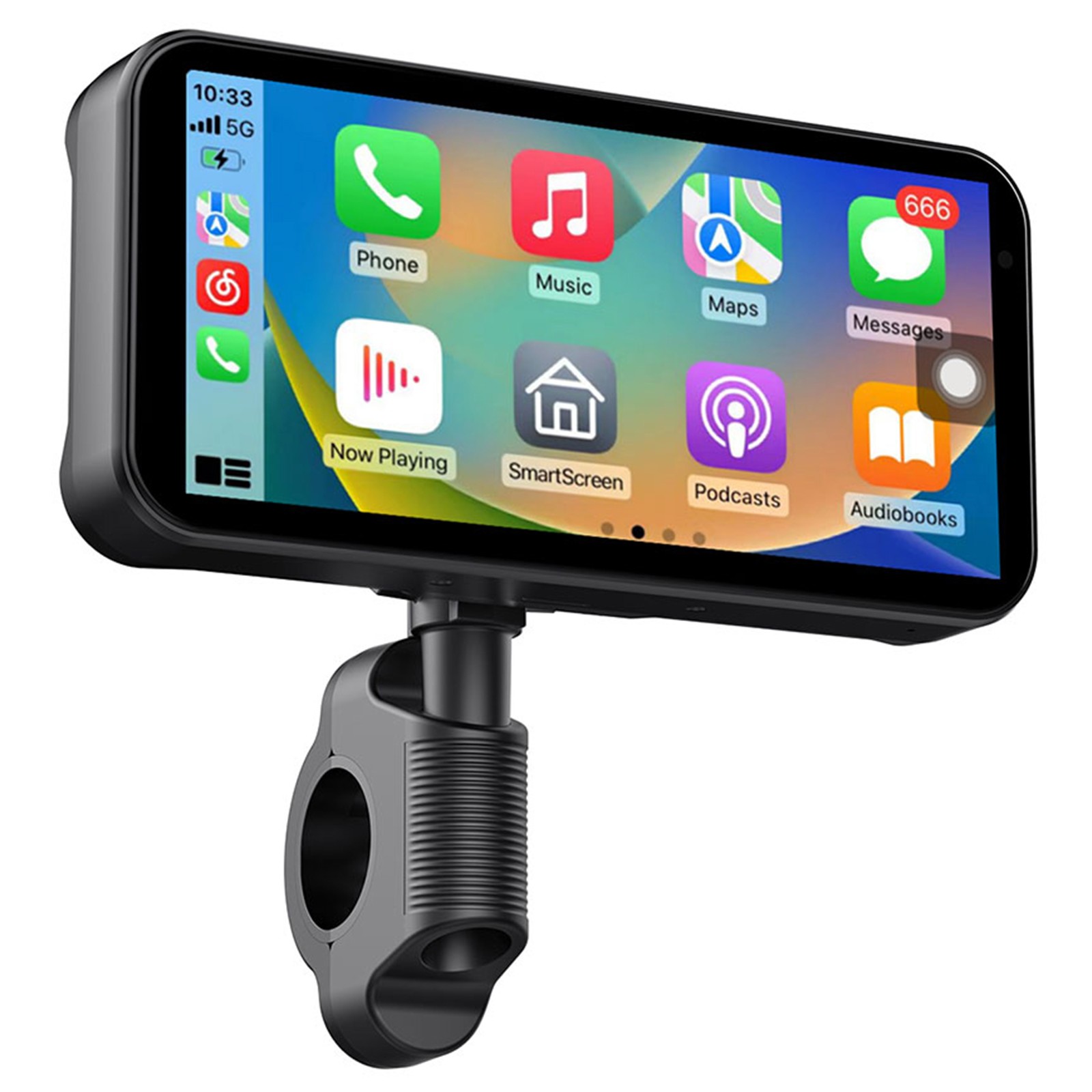 6.25″ Motorcycle GPS Navigator Wireless CarPlay Android Auto with HD Camera IP67