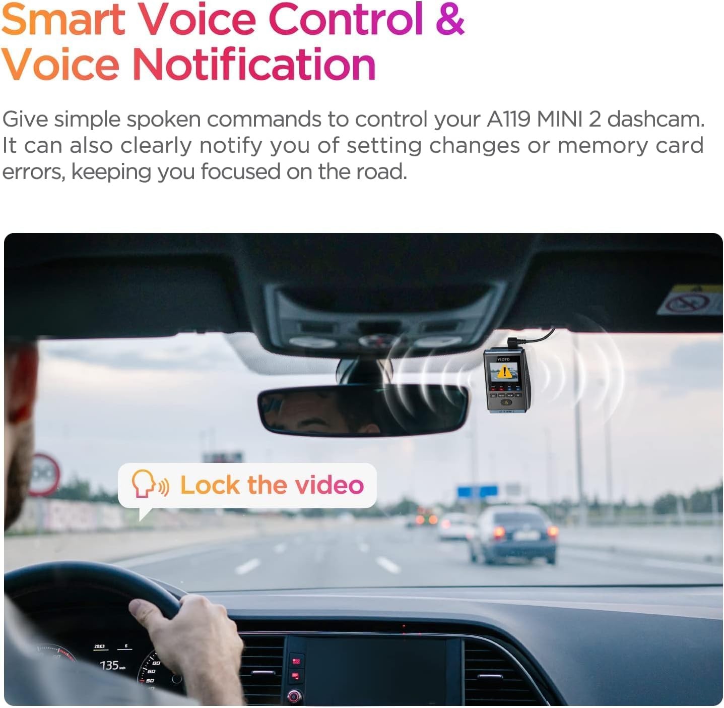 Dash Cam A119 Mini 2, STARVIS 2 Sensor, 2K 60fps/HDR 30fps Voice Control Car …