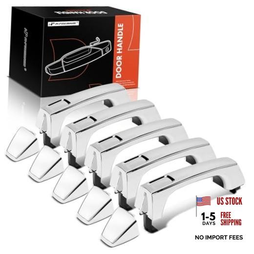 Outside Exterior Door Handles Compatible with Hummer H3 2006 2007 2008 Chrome