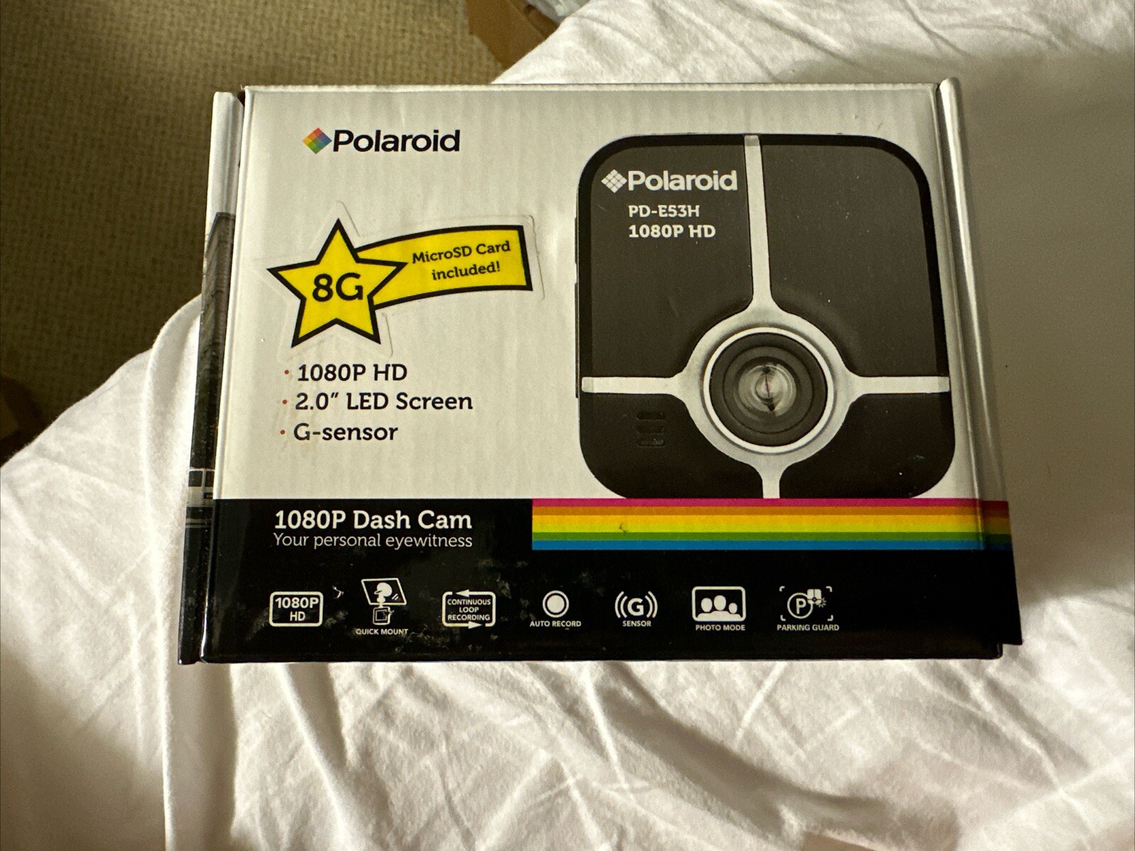Polaroid 1080P Dash Cam – New In Box