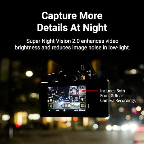 ARC Dash Cam 2K QHD Front and Rear, Wi-Fi, GPS, Touchscreen | 32GB ARC 2CH